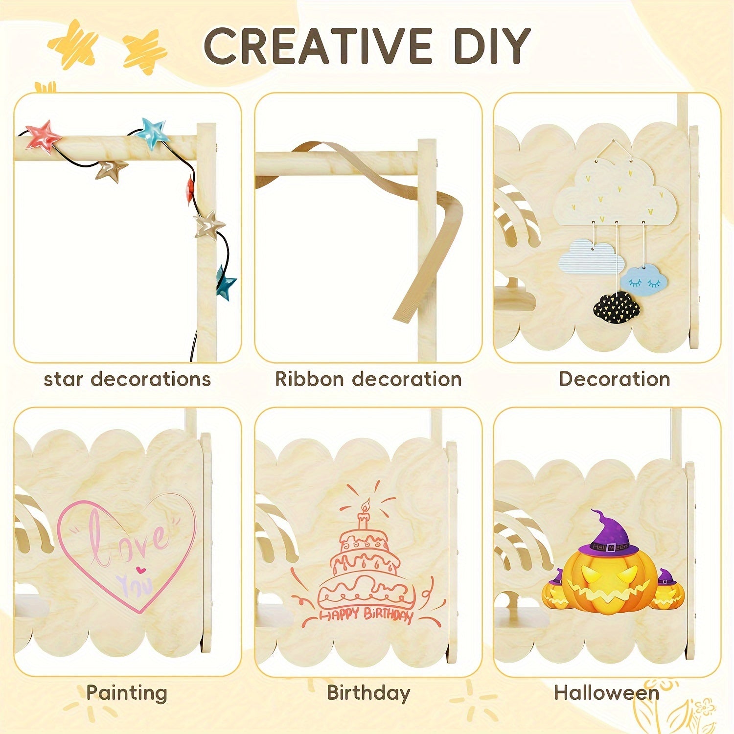 Wooden Gift Crate for New Parents Storage Box for Mementos and Keepsakes