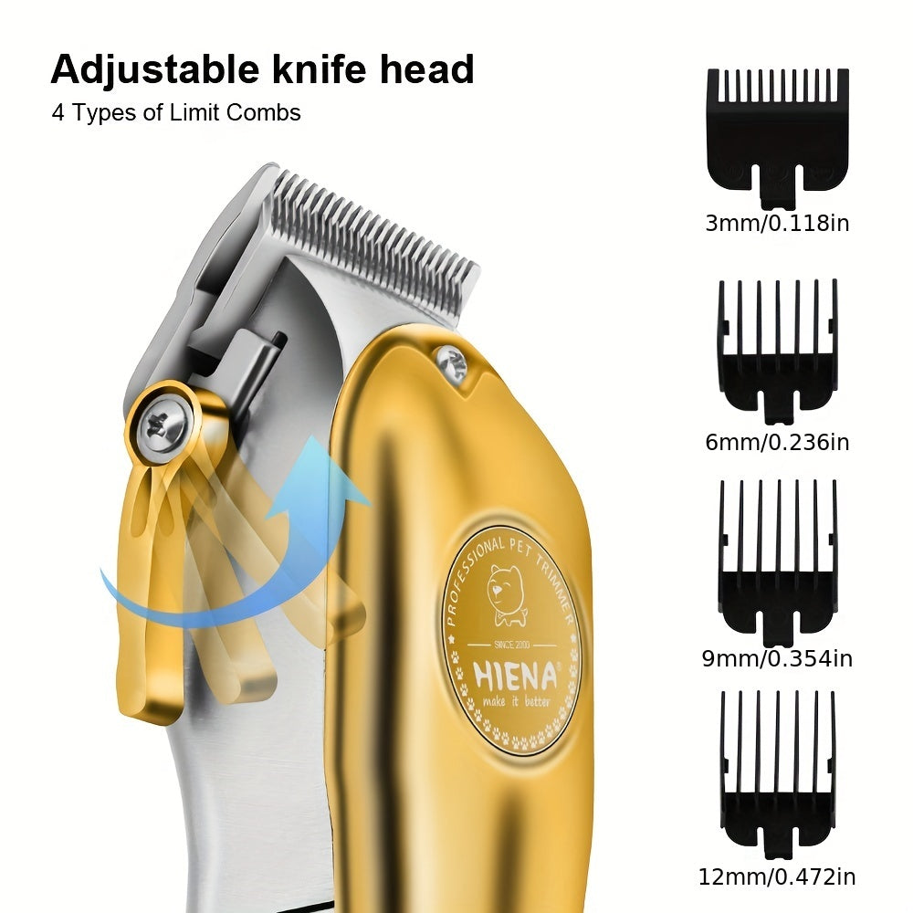 Afeitadora inalámbrica recargable para perros con pantalla LED para perros grandes, bajo nivel de ruido