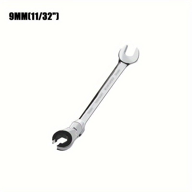 Heavy-Duty 72-Tooth Metric Ratchet Wrench Adjustable Head Metal Pipe Forkpipe Tool