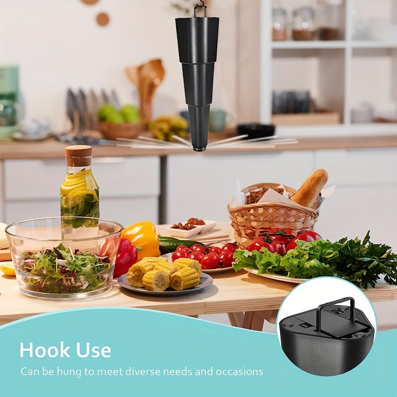 Portable Battery-Operated Fly Repellent Fan ABS Tabletop Pest Control for Indoor Outdoor