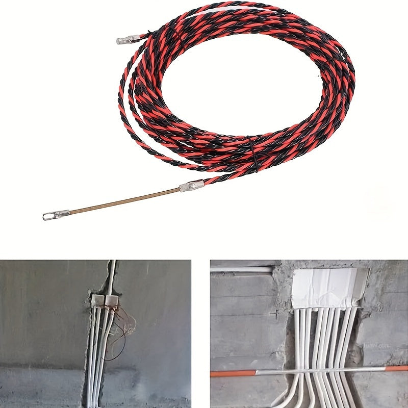 Электрик Инструмент для вытягивания проводов из стали, без плетения, прочный металлический вставитель кабеля