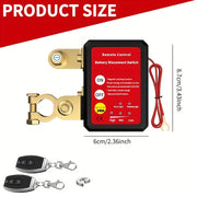 Remote Car Battery Disconnect Switch 12V Auto Power Off for Vehicles and RVs