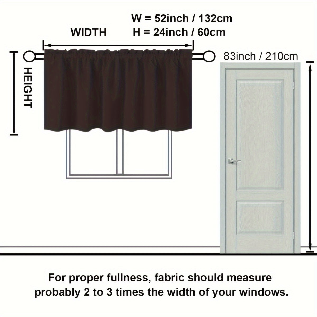 Blackout Heat Insulation Curtain Rod for Kitchen Living Room Bedroom Home Decor