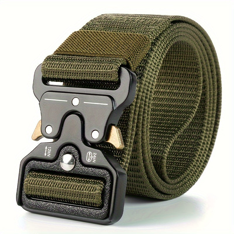 Outdoor Training Belt for Men and Women Non-Metallic Waist Belt with Plastic Safety Buckle