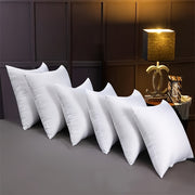 White High-Elasticity Pillow Inserts for Sofa Bed Patio Decor Set of 6