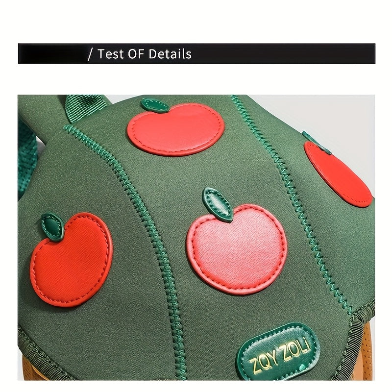 Cute Cartoon Mushroom Backpack for Kids Durable Polyester Adjustable Straps Lightweight Zippered School Bag