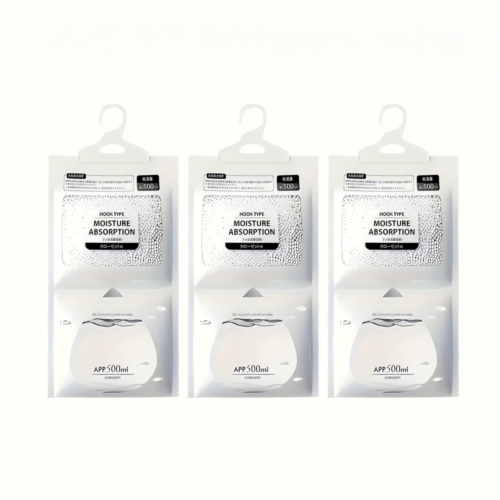 Reusable Hanging Dehumidifier Bags Sets for Wardrobes and Cabinets