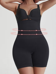 Pantalones de control de cintura alta para levantar glúteos, transpirables, moldeadores de abdomen, color sólido, nylon