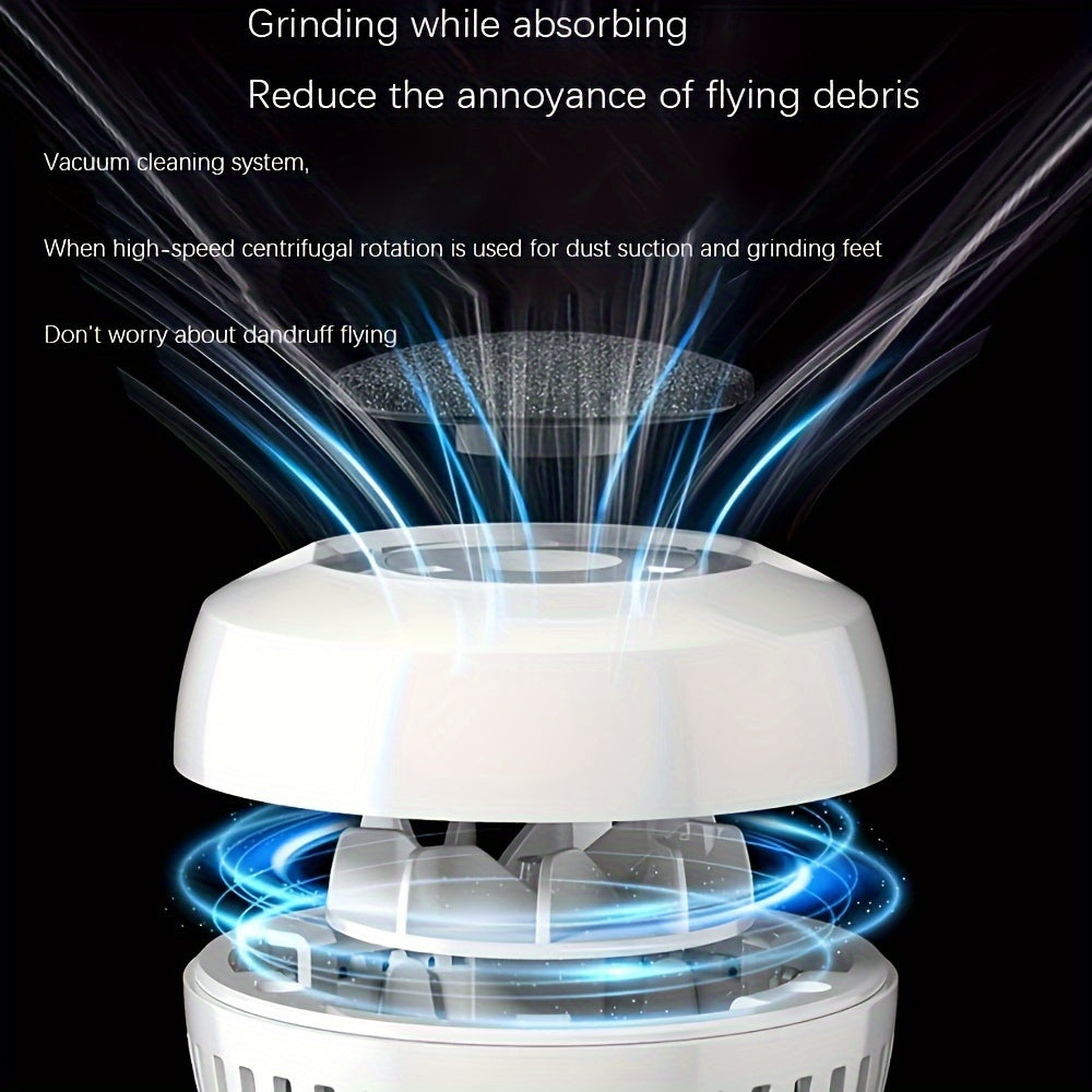 Qayta zaryadlanadigan va portativ elektr oyoq maydalagichi, silliq teri va yumshoq oyoqlar uchun, USB zaryadlash bilan.