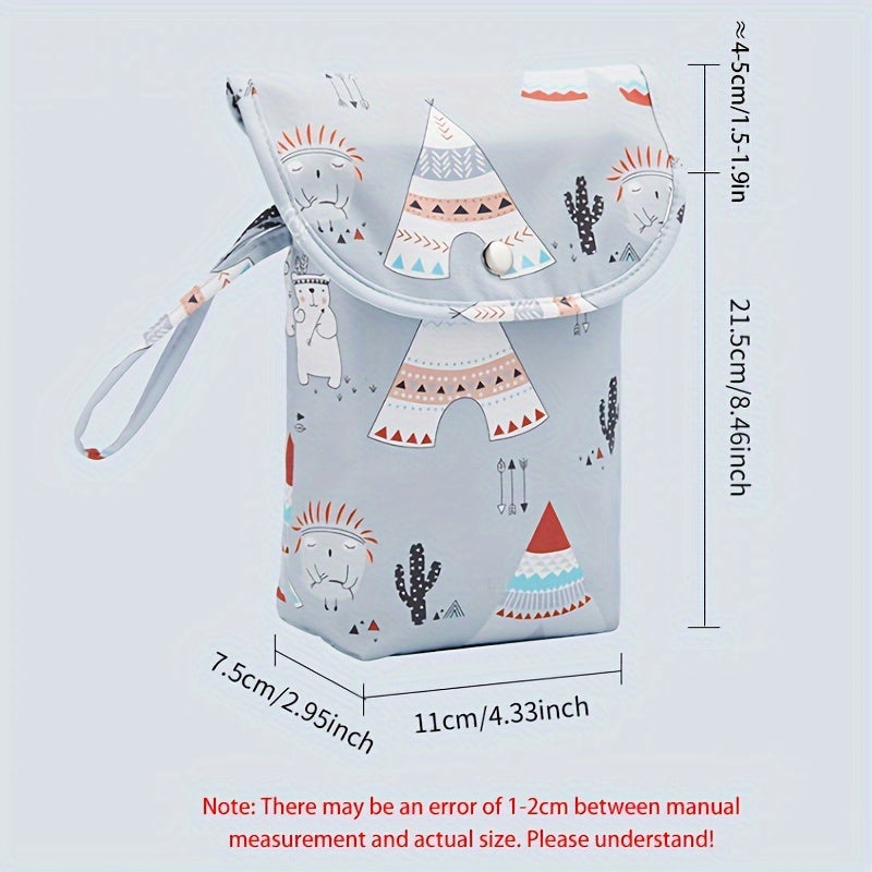 Suv o'tkazmaydigan, qayta ishlatiladigan bolalar cho'milish sumkasi, katta sig'imli, onalar uchun