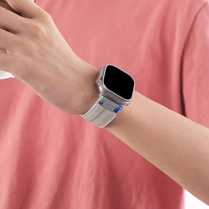 Elastic Nylon Adjustable Sport Watch Band for Apple Watch Ultra 2 Braided Solo Loop