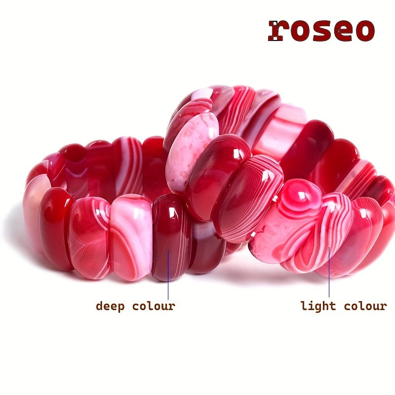 Rang-barang chiziqli Botsvona agate bejirimli taqilishi 10x25mm tabiiy agate zargarlik buyumlari kundalik kiyim uchun