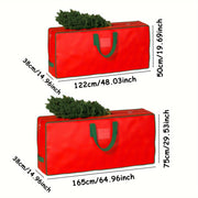 Large Capacity Foldable Storage Bag for Christmas Tree with Double Handles