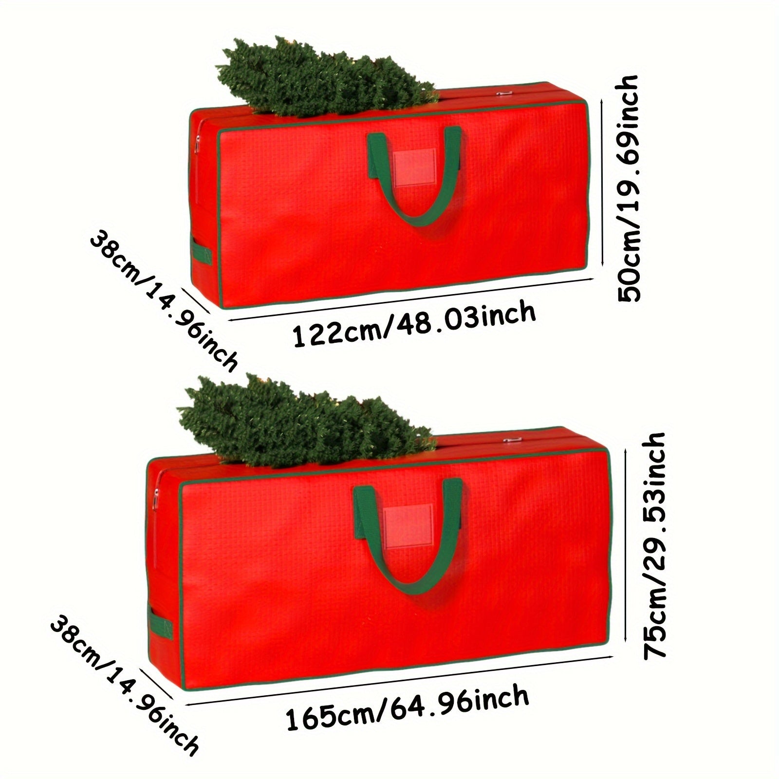 Large Capacity Foldable Storage Bag for Christmas Tree with Double Handles