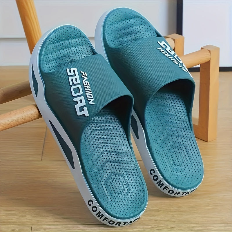 Unisex Summer Slides with Anti-slip PVC Sole Open Toe Comfortable Footwear