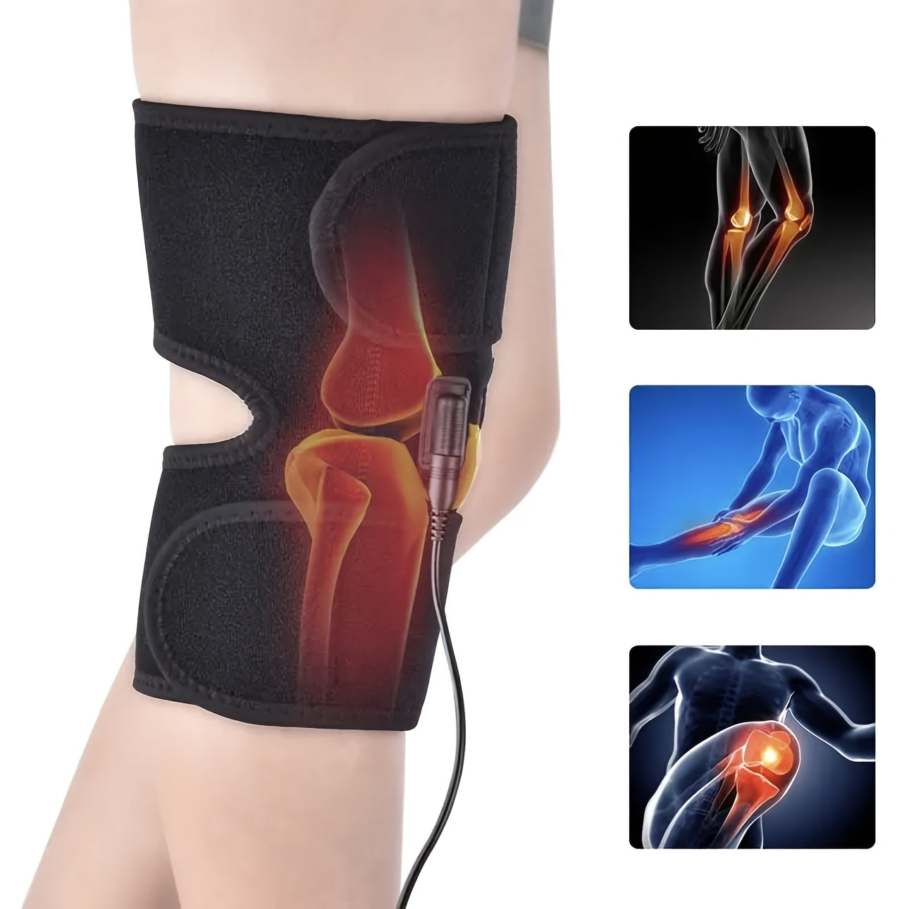USB Knee Heating Pad and Massager for Men and Women Comfortable Leg Warmer