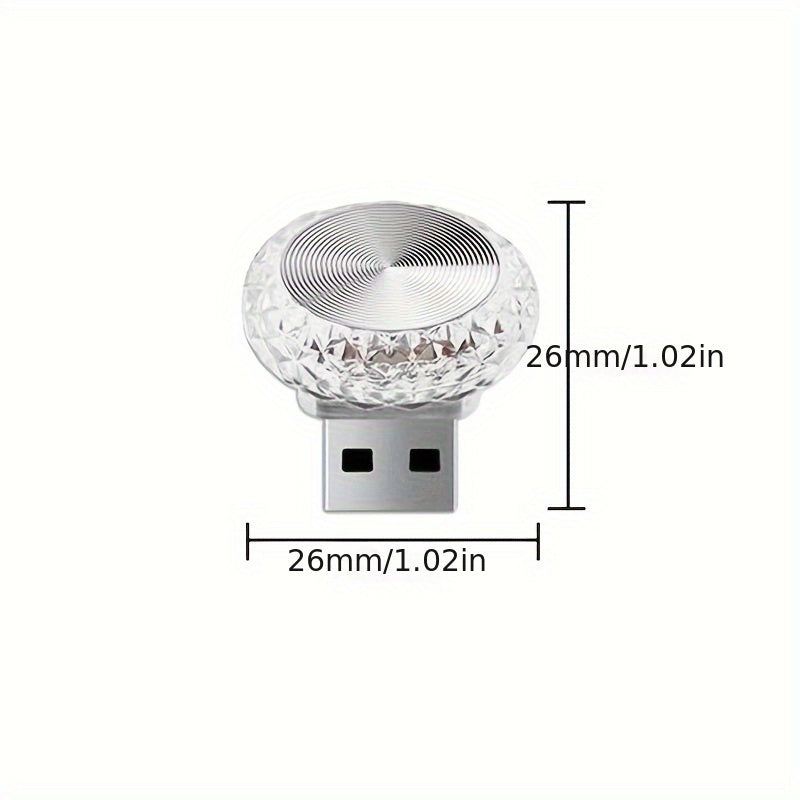 Mini LED Car Ambient Light Interior Atmosphere Lamp USB Decorative Decor