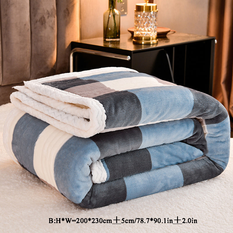 Hozirgi zamon ikki tomonlama marjon to'quv ko'rpa - Ushbu 1 dona ko'rpa 100% polyesterdan tayyorlangan bo'lib, tikuvli dizayn va raqamli bosma bilan bezatilgan. U to'qilmagan va 200-250gsm og'irlikdagi qalin Berber to'quviga ega. Ushbu ko'rpa mos keladi