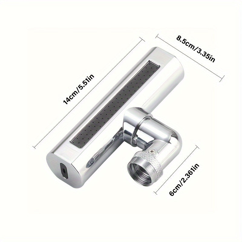 Kitchen Faucet Aerator Set with 4 Functions, 360-Degree Rotation, High-Pressure Water Flow