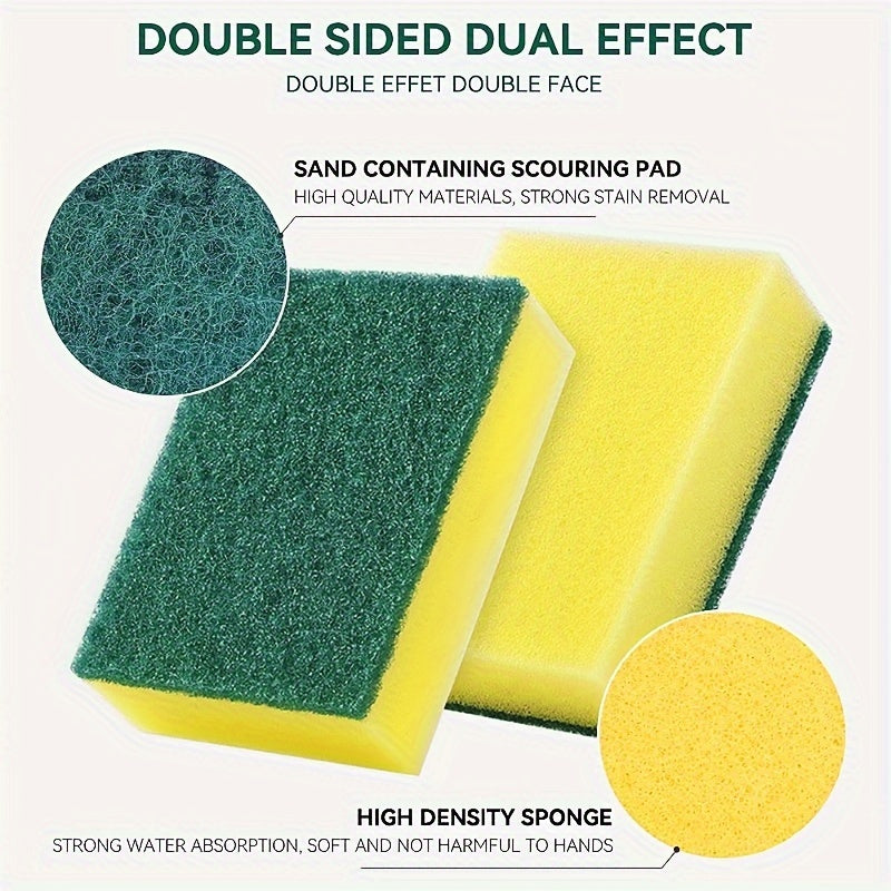 Set of 10 12 or 24 Nano Magic Dish Sponges for Oil Absorption and Gentle Cleaning
