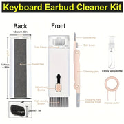 7-in-1 Wireless Headphones and Screen Cleaning Kit with Pen Brush and Tools