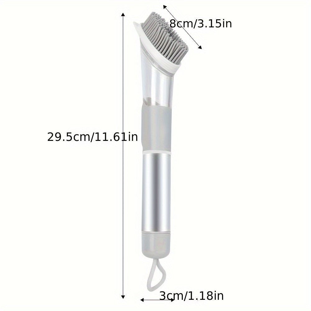 Oshxona tozalash cho'tkasi to'plami, sovun dozatori bilan, uzoq tutqichli, olib tashlanadigan gubka