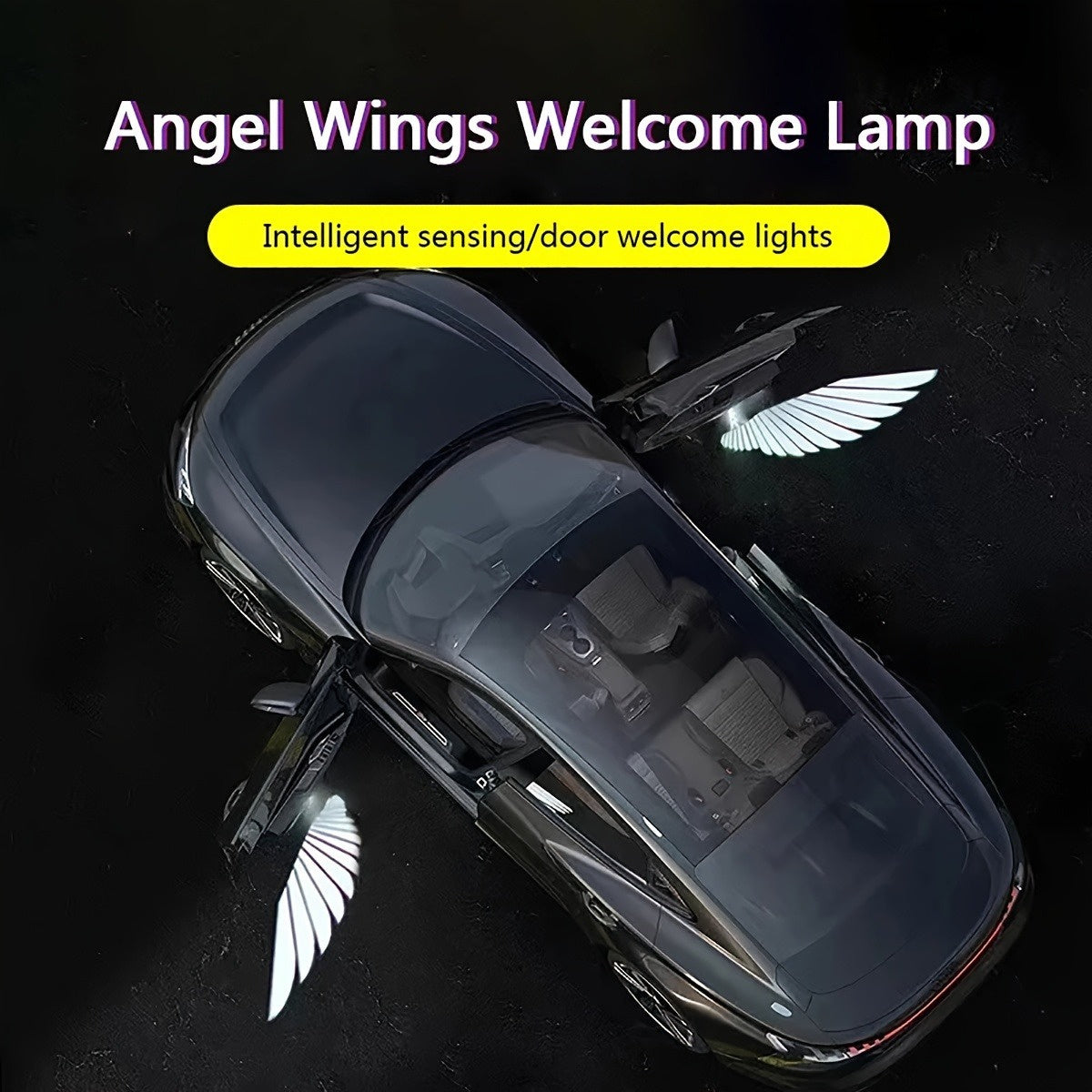 Universal Angel Wing Car Door Sensor With Welcome Light