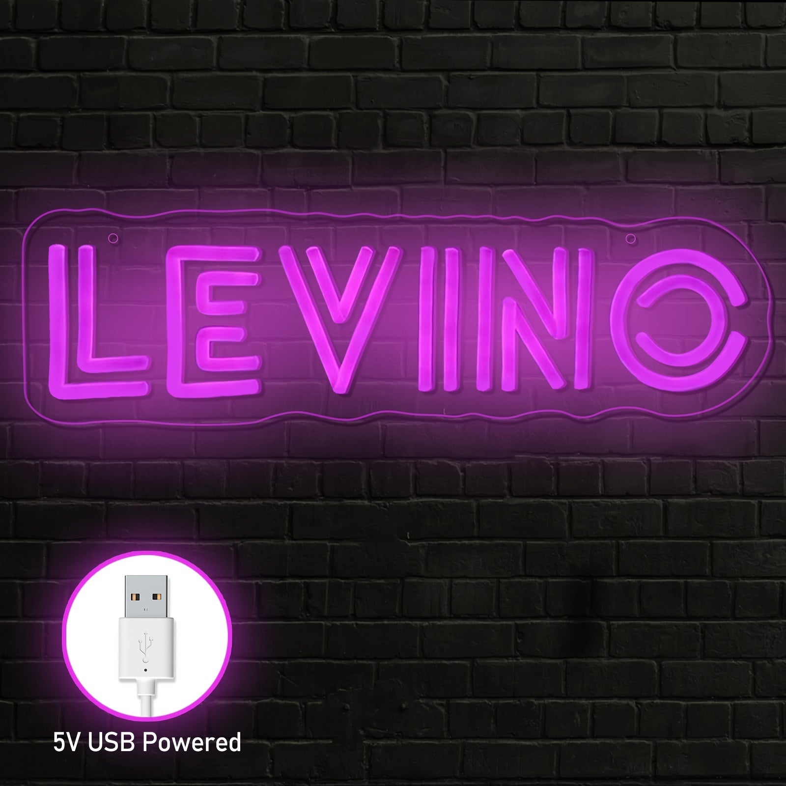 Customizable USB-Powered LED Neon Wall Decor for Weddings Birthdays Home Office Outdoor