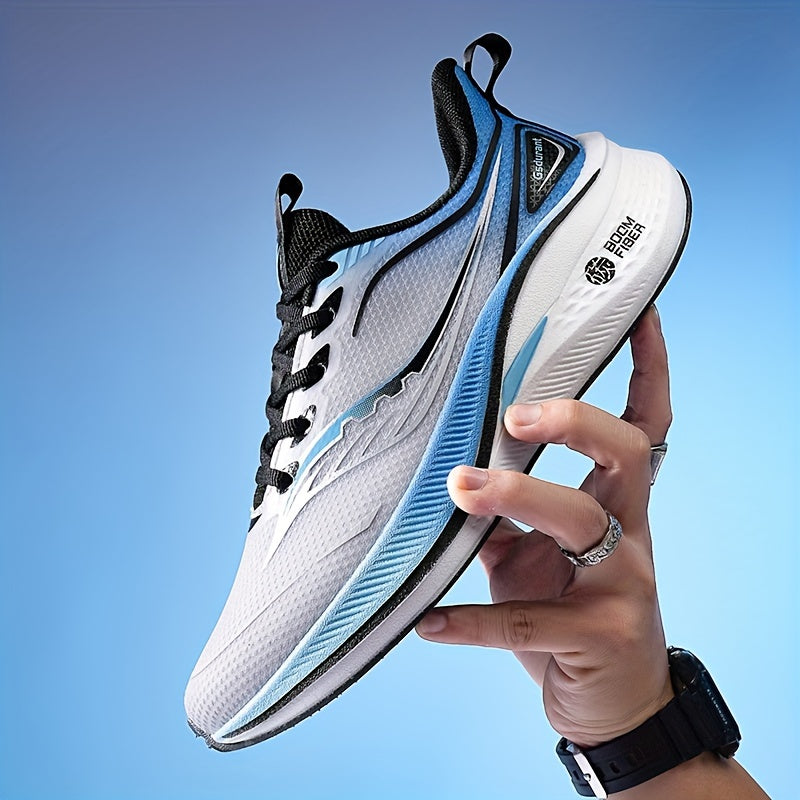 Men's Running Shoes Breathable Shock-Absorbing Carbon Plate All-Season Sneakers