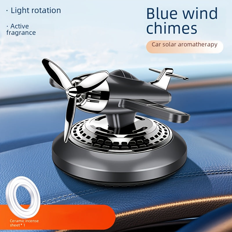 Solar-Powered Car Air Freshener Aromatherapy Helicopter Odor Remover Decoration Eid Al-Adha