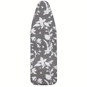 Floral Ironing Board Cover 1pc, Gray and White, Durable 400gsm Felt, Adjustable
