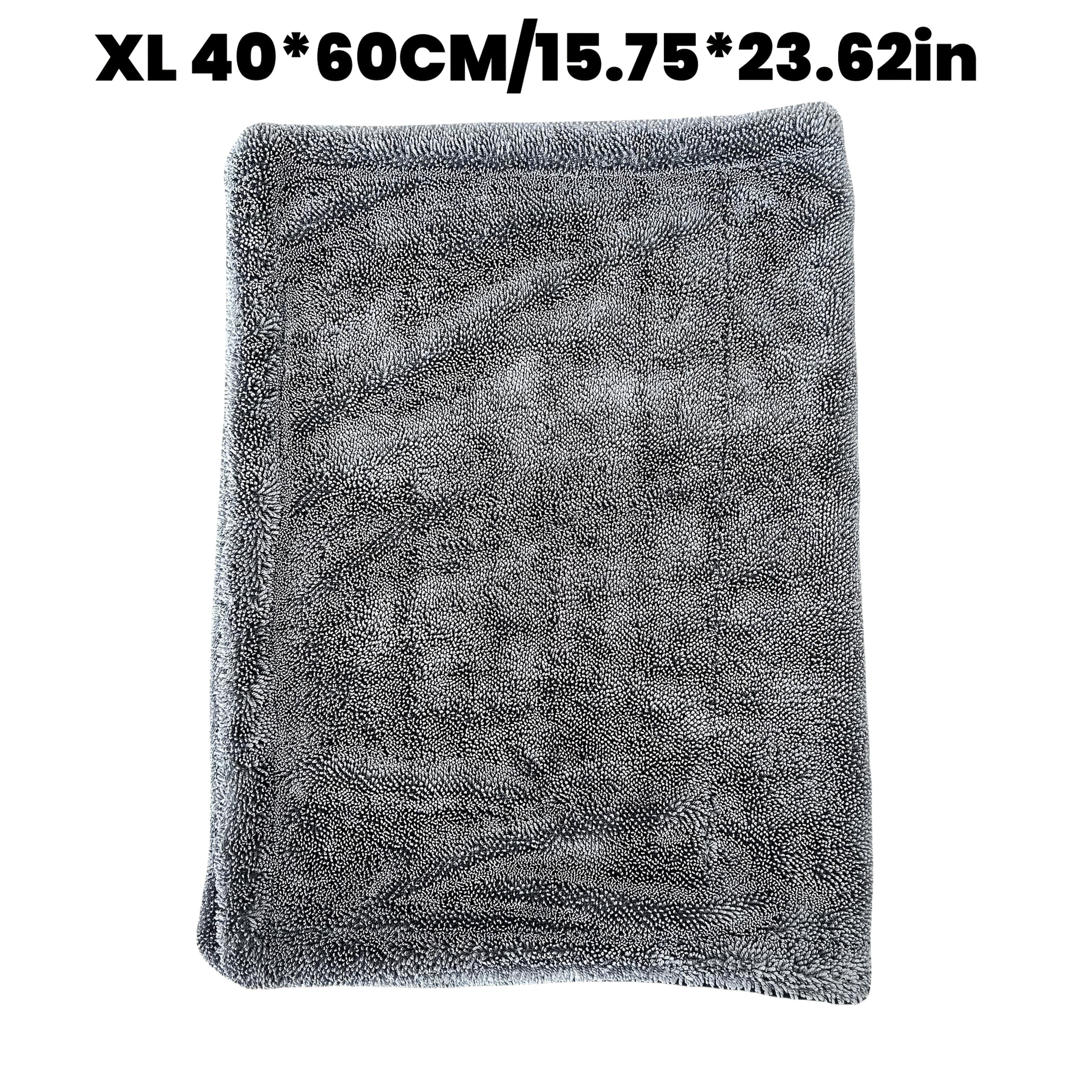 Микрофибровое полотенце для сушки автомобиля, ультра мягкое, с высокой впитываемостью, 1400 г/м², компактное