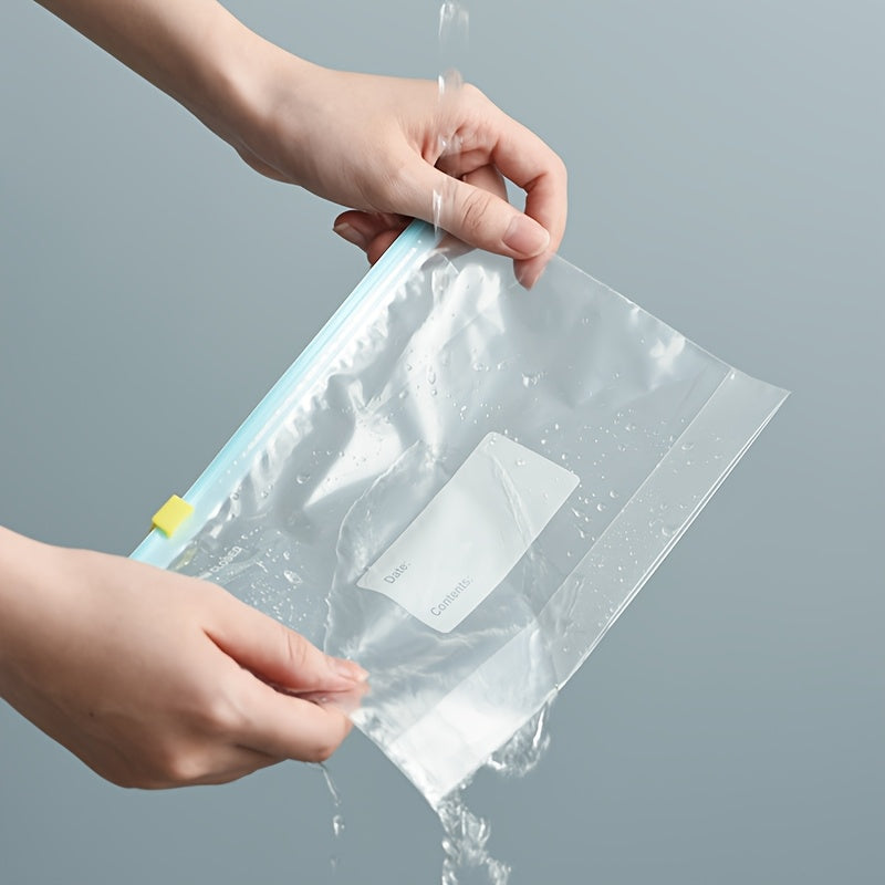 Refrigerator Storage Bags with Sliding Lock Durable Washable Family Camping Essentials