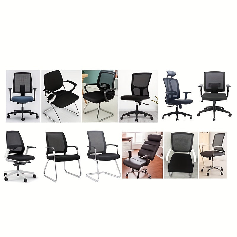 1 шт. Серебристый бархатный чехол для подушки для офисного стула/табурета, защита от царапин для домашних животных, высокая эластичность, толстый, мягкий, машинная стирка, легкая установка, обновите вашу старую поверхность