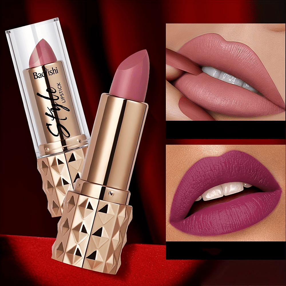 Set de labiales mate para mujer, resistente al agua, 4 colores, maquillaje de labios