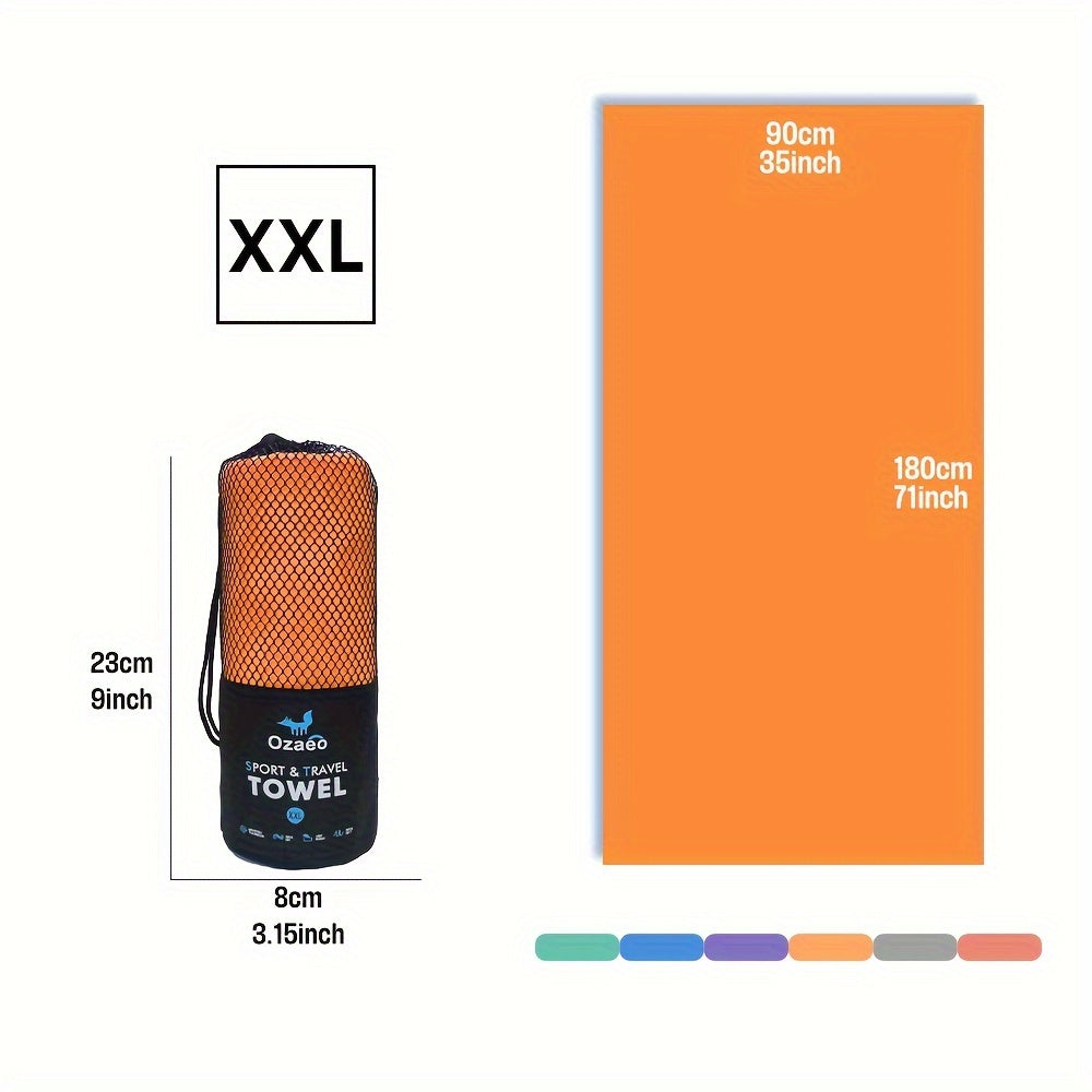 Microfiber Travel Towel Quick Dry Lightweight Sports Beach Hiking Yoga Golf Pickleball