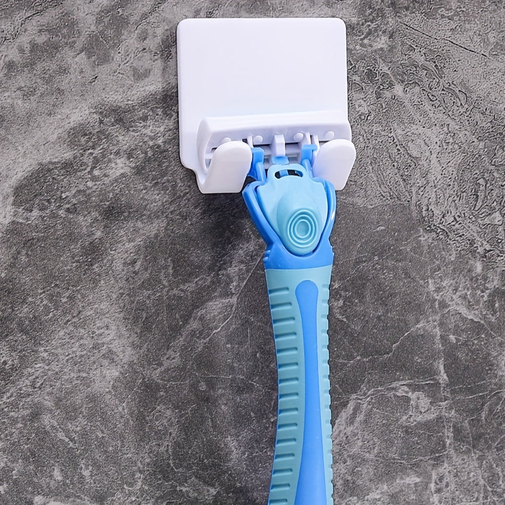 2шт настенный держатель для бритвы, полка для хранения в ванной без сверления