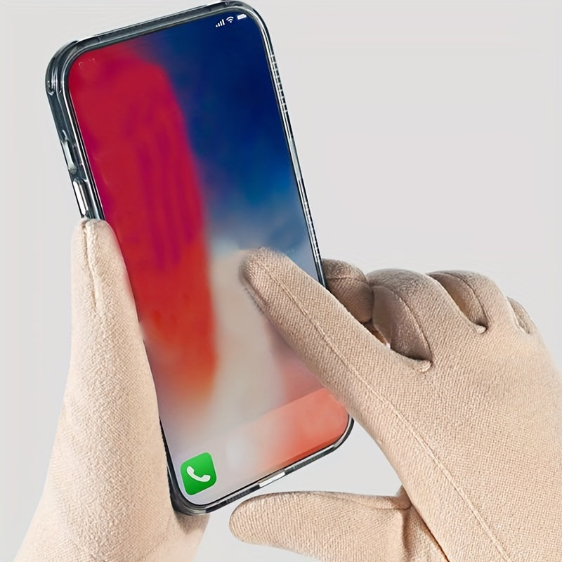 Women's Casual Gloves Polyester Windproof Water-Resistant Touchscreen Compatible