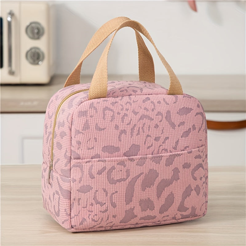 Insulated Bag Large Capacity Ink Pattern for Work School Travel Picnic