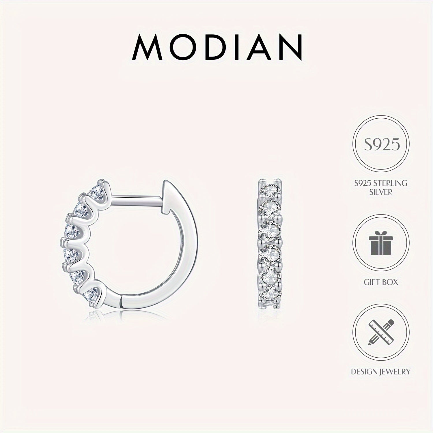 Ayollar uchun zamonaviy Moissanite halqa marjonlari - S925 sterling kumushdan tayyorlangan, porloq D-rangli olmos aksentlari bilan, har kuni kiyish va maxsus tadbirlar uchun ideal.