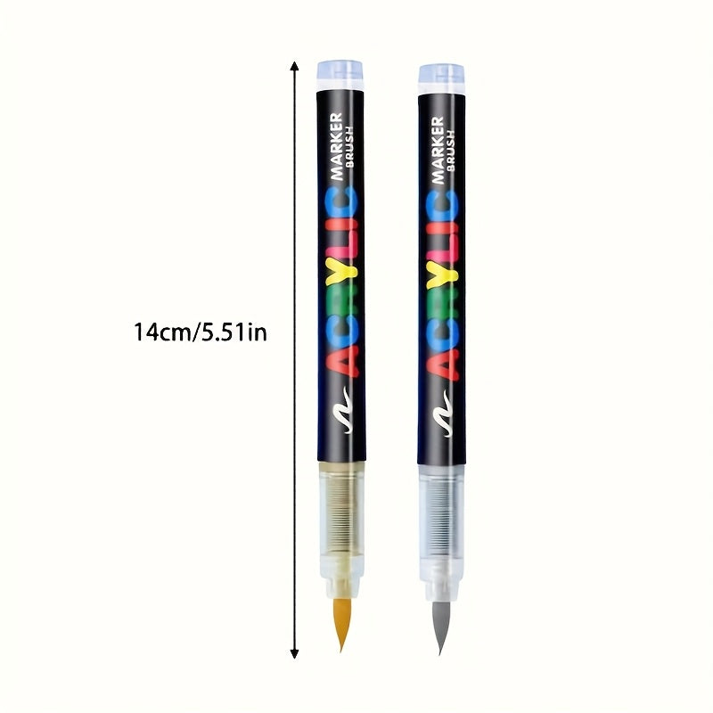 Liquid Acrylic Markers Set with Soft Tip for Art and DIY Projects Large Capacity Non-Press Pen