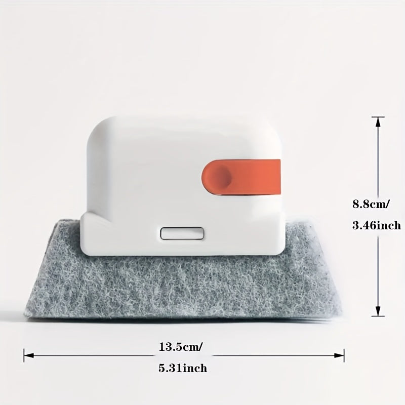 2-in-1 Handheld Groove Cleaning Tool Durable Plastic Easy-Grip for Windows and Doors