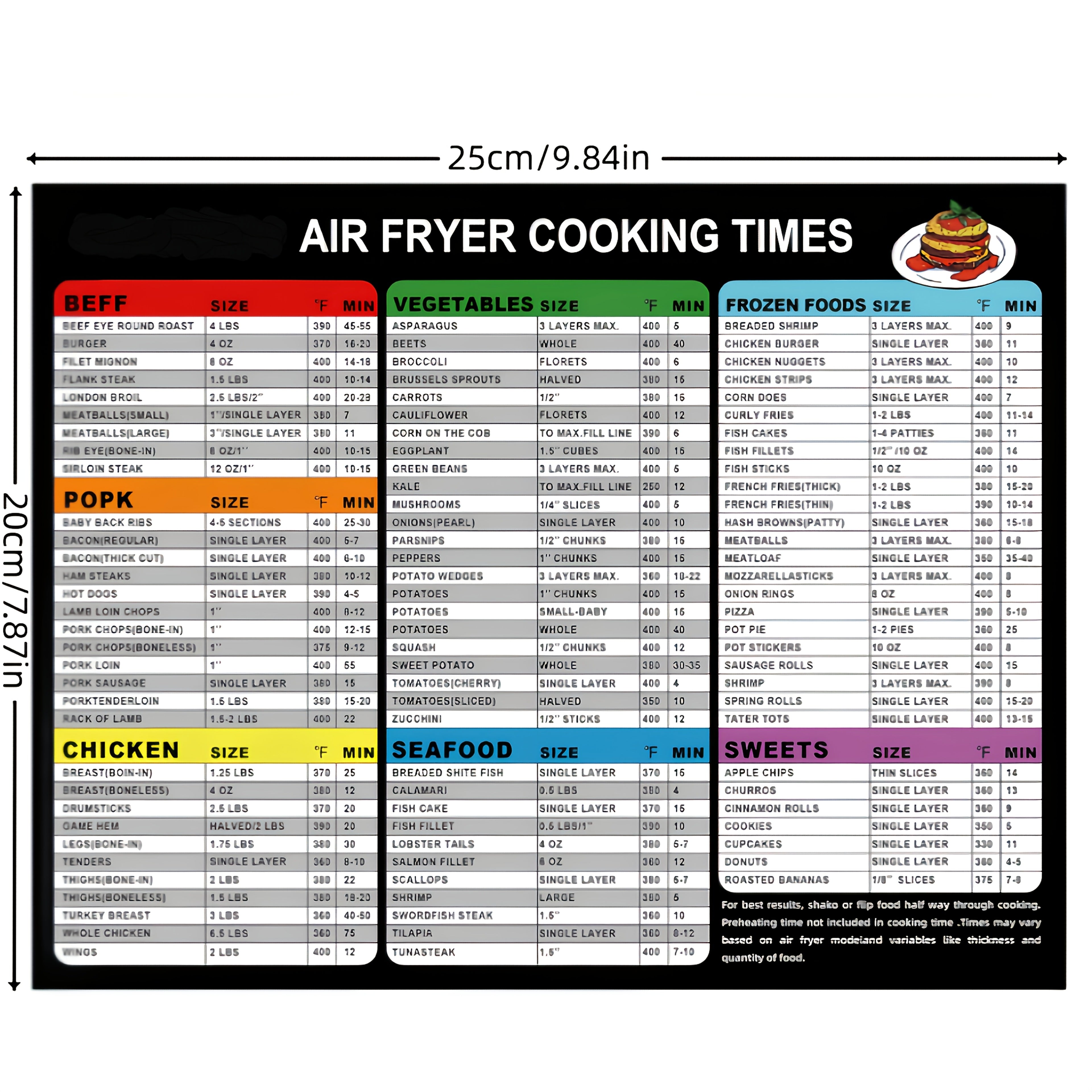 12-Piece Air Fryer Accessory Kit with Non-Stick Dishwasher Safe Cookware and Recipe Guide