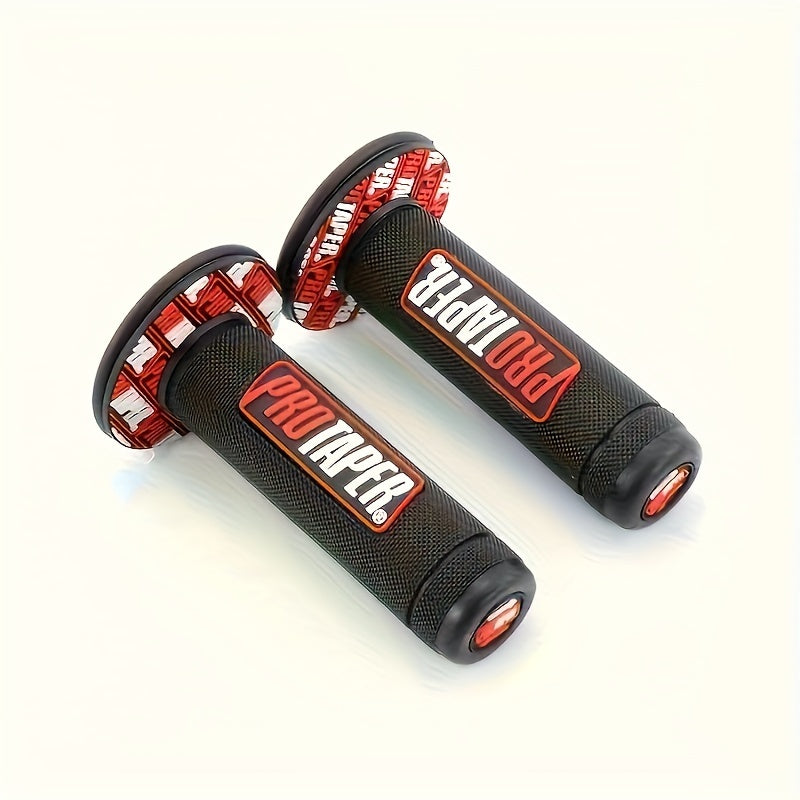 Motorcycle Handlebar Grips Durable Rubber Off-Road Bike Throttle Covers