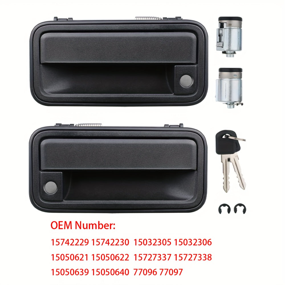 Front Rear Exterior Metal Door Handles for Chevy GMC Vehicles 1995-1999