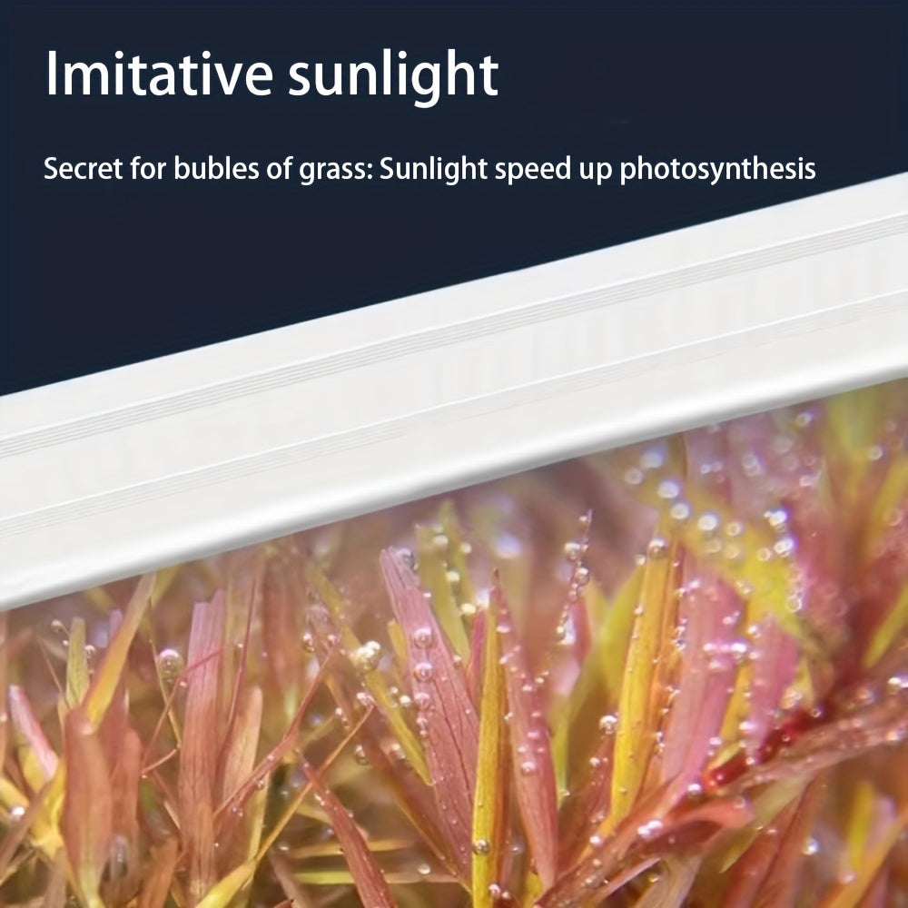 Small LED Aquarium Light Bar for Water Grass and Aquatic Plants Thin Water Tank Lighting