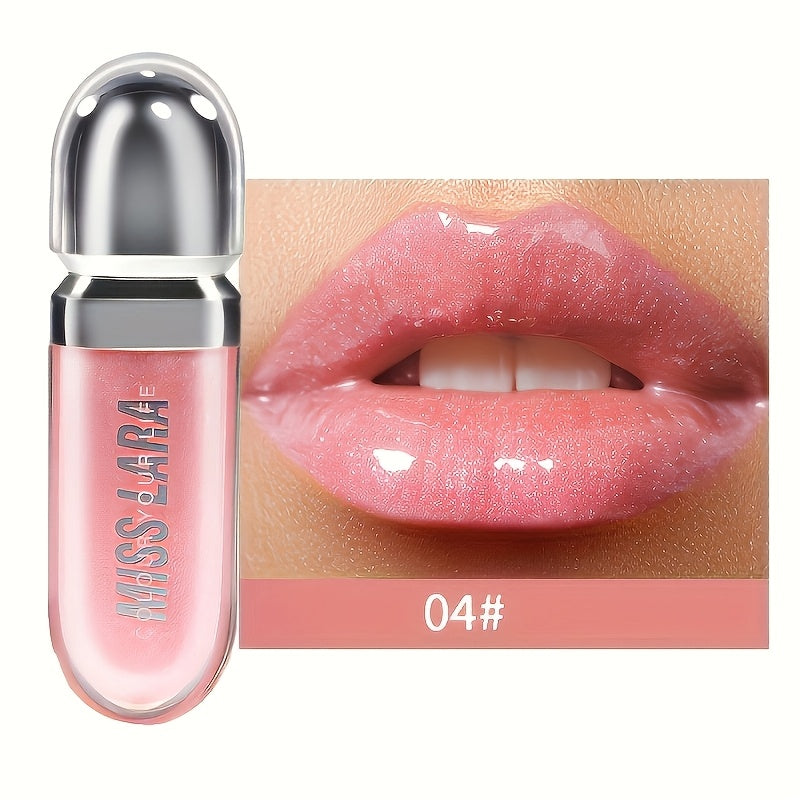 Женский увлажняющий блеск для губ — увлажняющая жидкая помада в оттенке оранжево-розовый