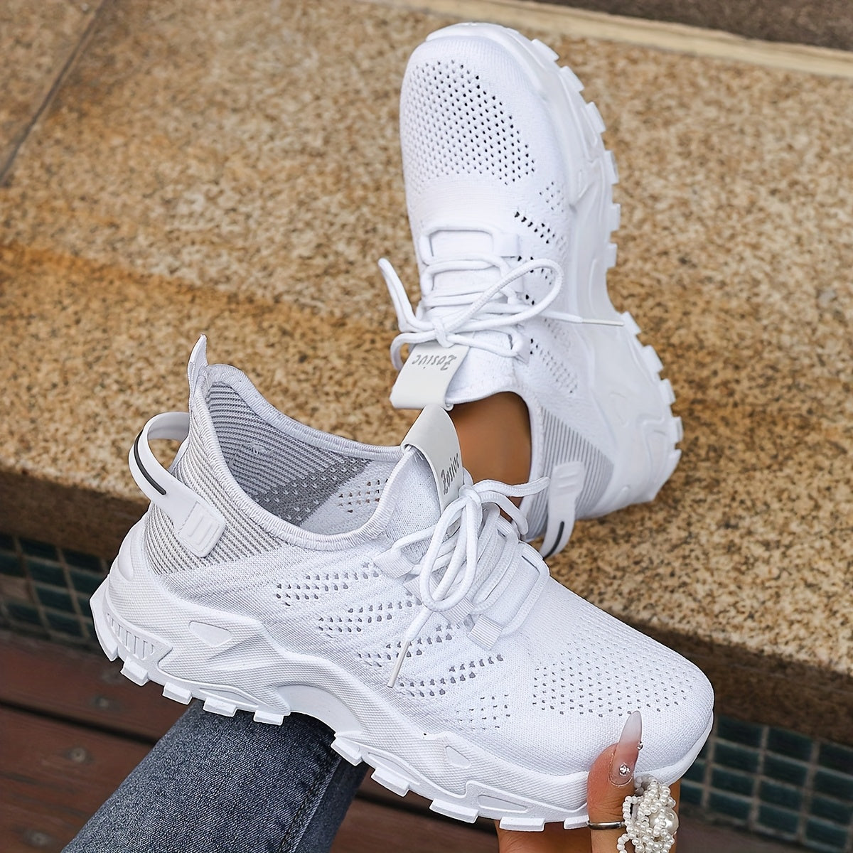Women’s Canvas Sneakers Slip-On White Black Casual Shoes for Summer Vacation