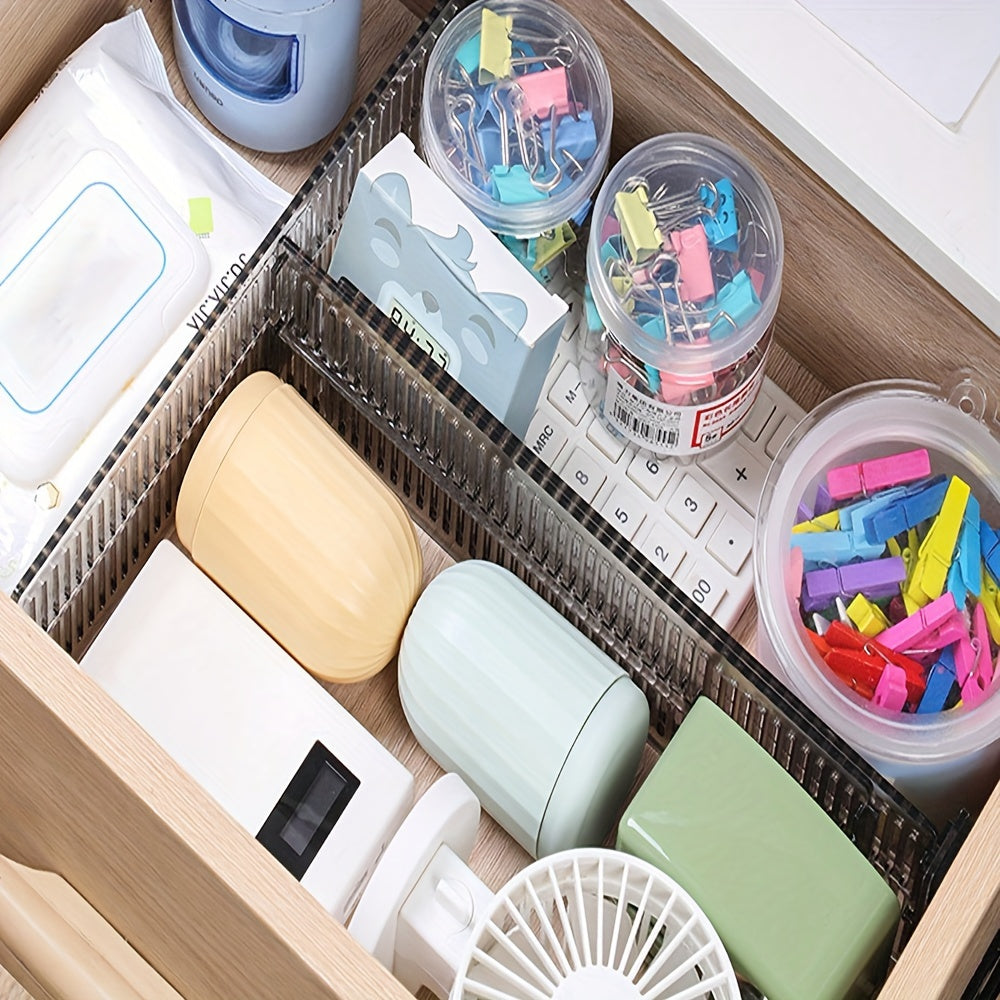 Adjustable Drawer Dividers for Underwear and Socks Non-Slip Space-Saving Storage Organizer