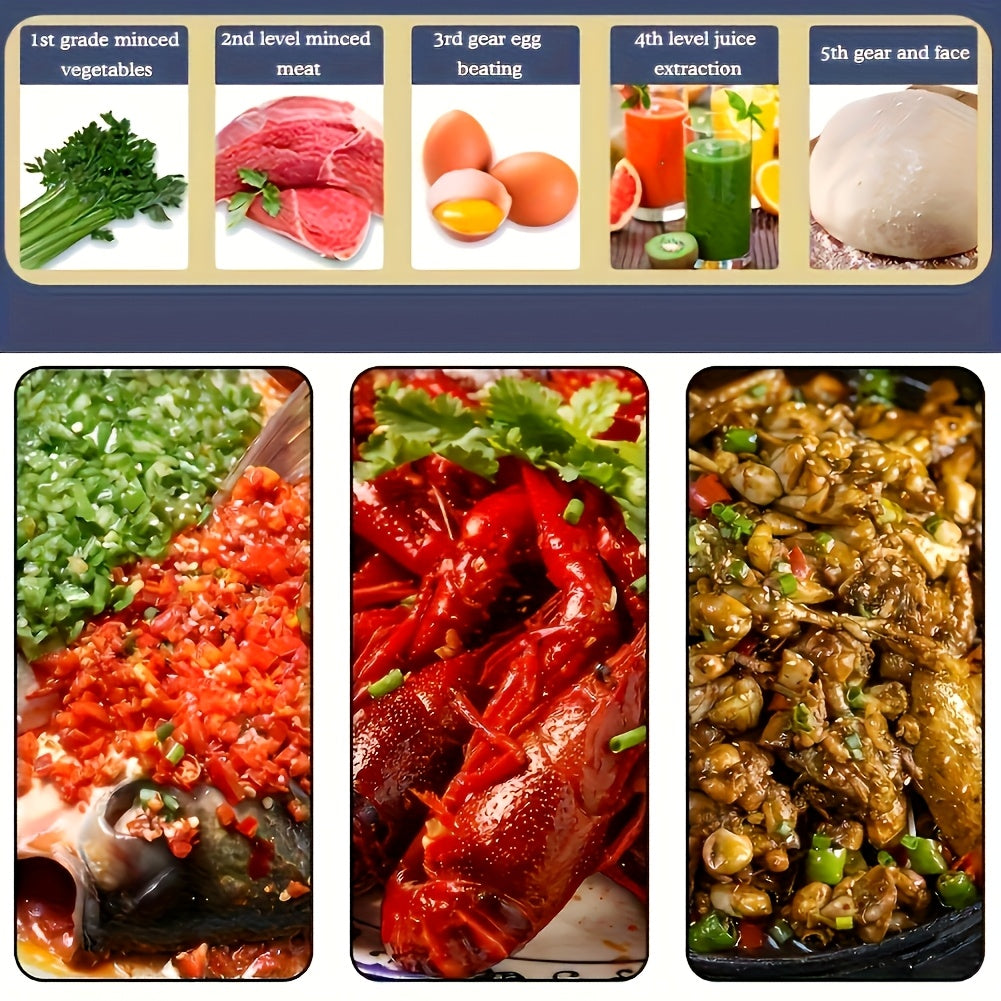 Многофункциональный кухонный комбайн для дома, емкостью 3L или 5L, овощерезка, мясорубка, соковыжималка, чесночный паста-мейкер